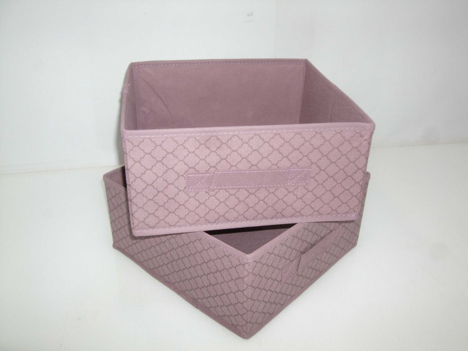 Pojemnik SKŁADANY PUDEŁKO 2 szt do Przechowywania 28x28x13cm ORGANIZER