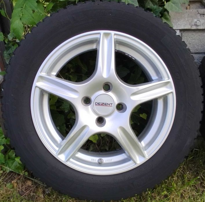 Super felgi aluminiowe DEZENT 15 cali 4x100 z oponami MICHELIN gratis