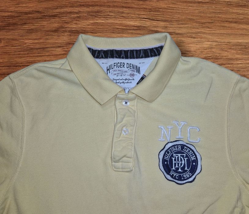 Tommy Hilfiger Polo Męskie stylowe i jakość roz M