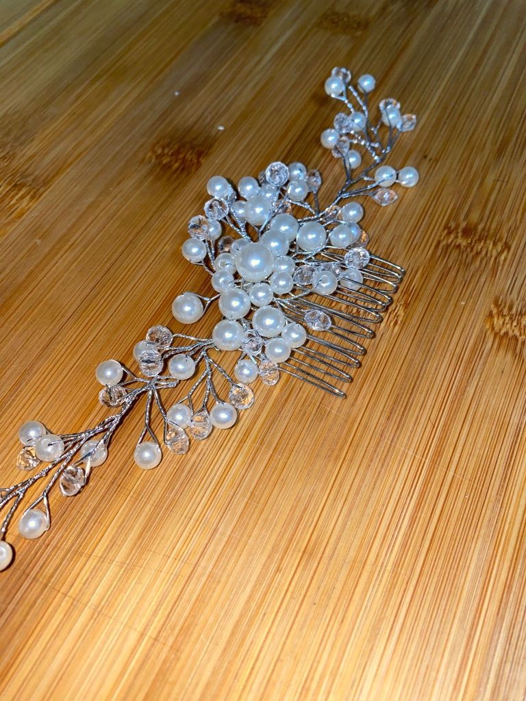 Travessa de cabelo decorativa - Noiva