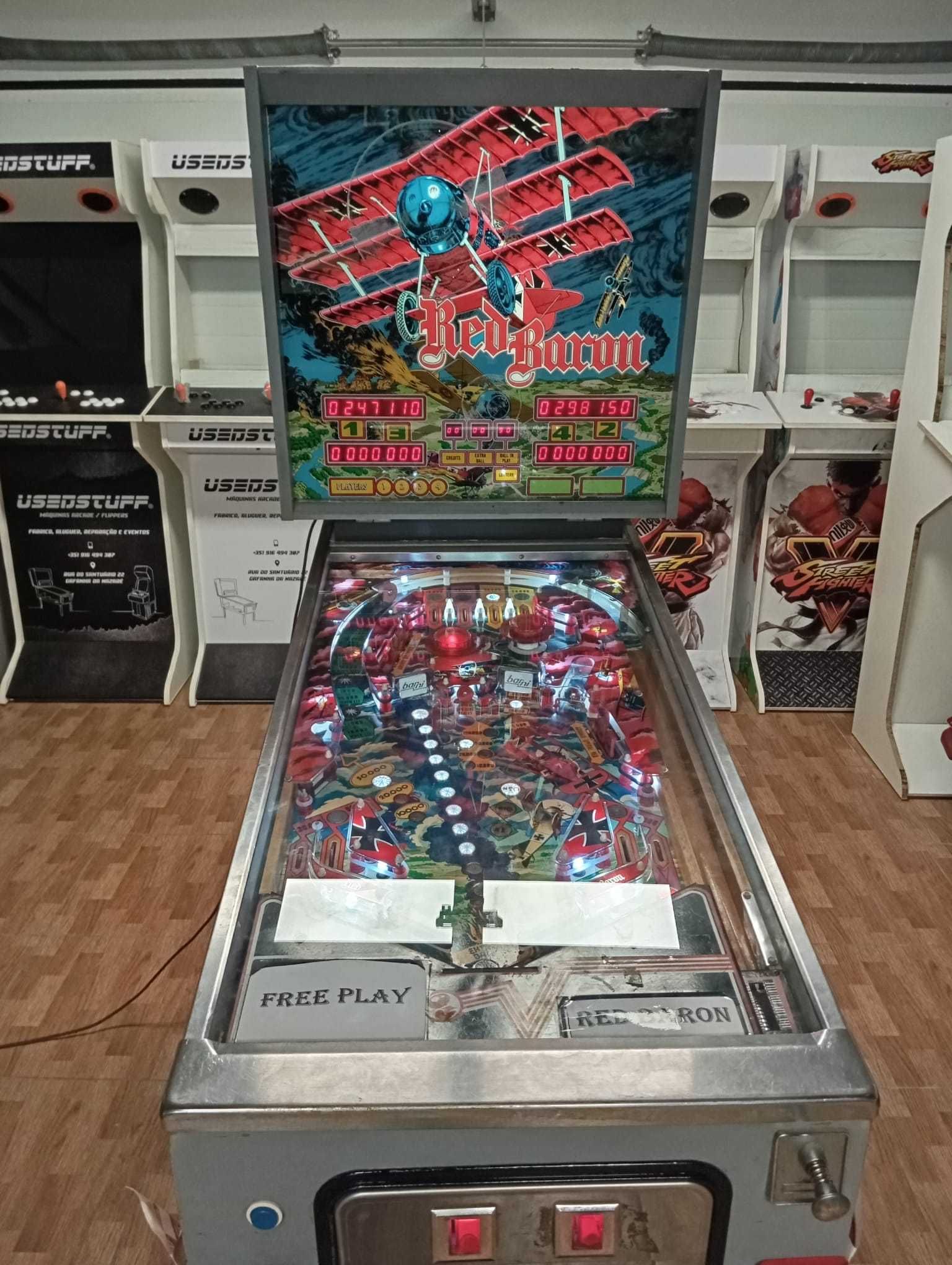 Maquina Flipper Pinball Red Baron
