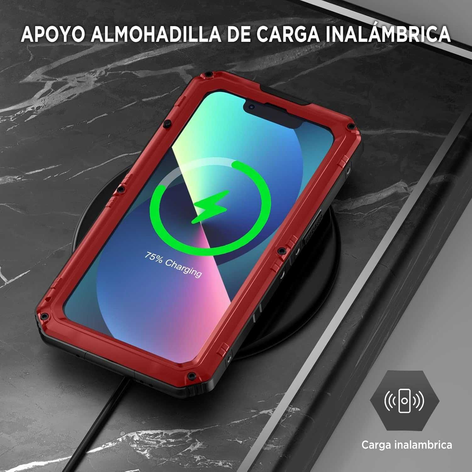 Beeasy iPhone 13 / iPhone 14 etui wodoodporne pancerne metalowe 360