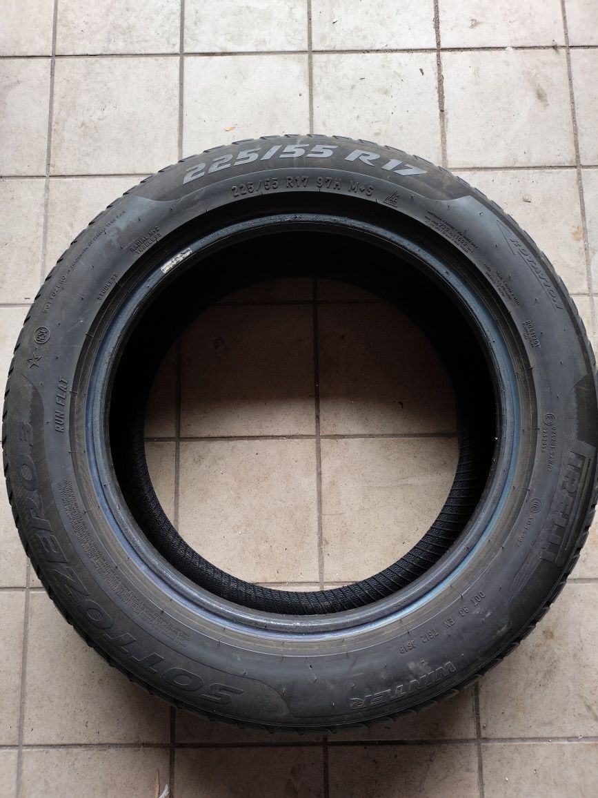 4szt Pirelli sottozero 3 225/55/17 używane