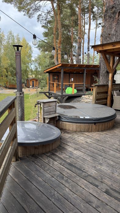 Подобова оренда будинку Зруб з банькою  та чаном