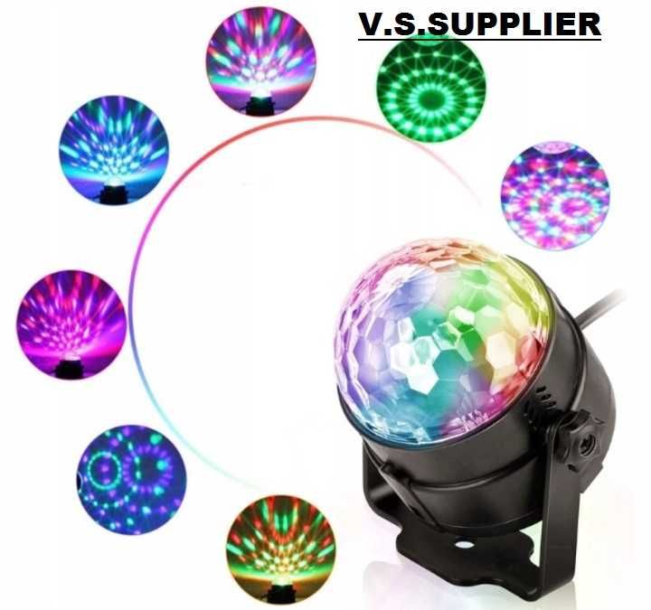 Półkula disco LED Disco Ball 3x1W pilot