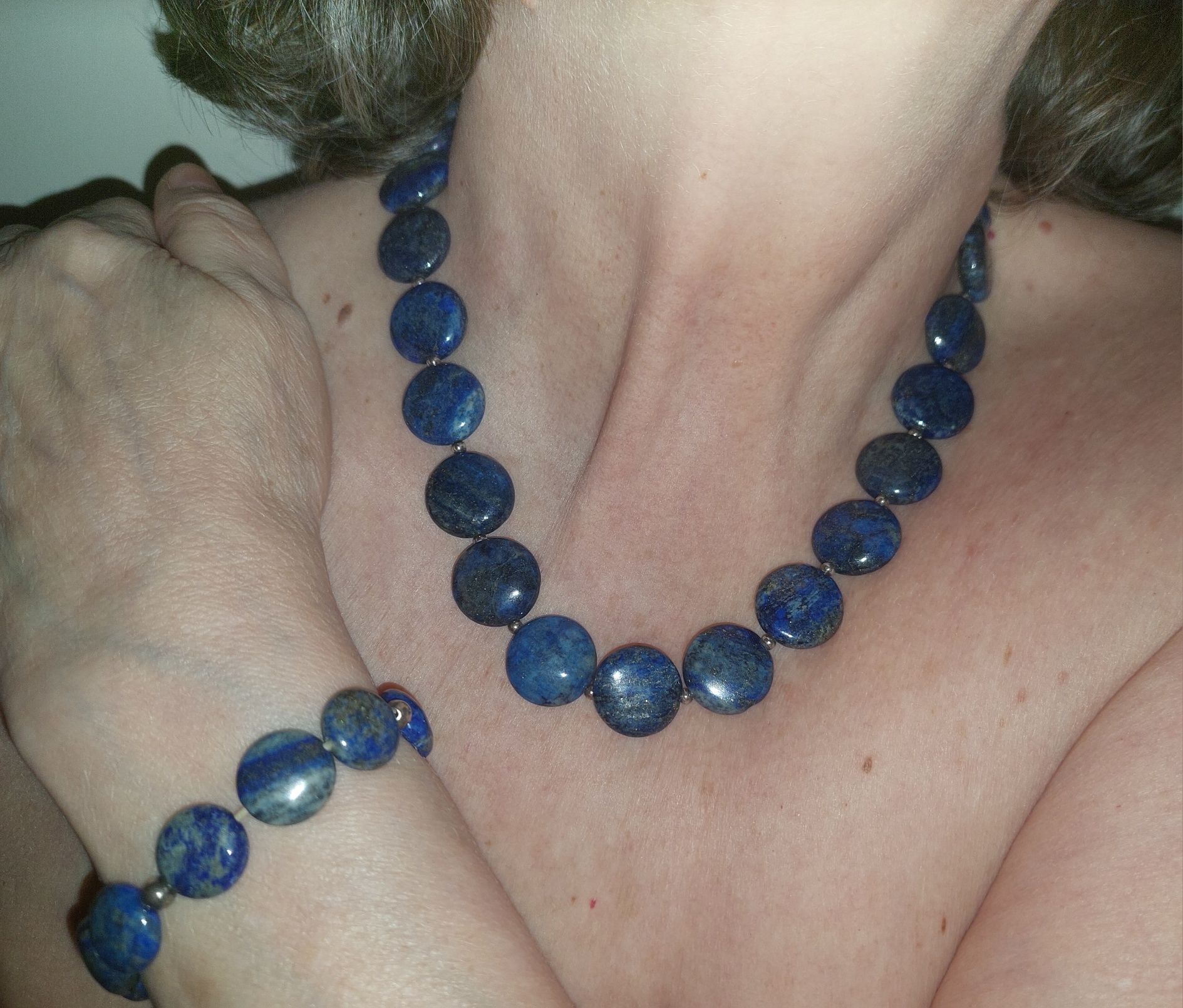 Colar e Pulseira em Lapislazzuli