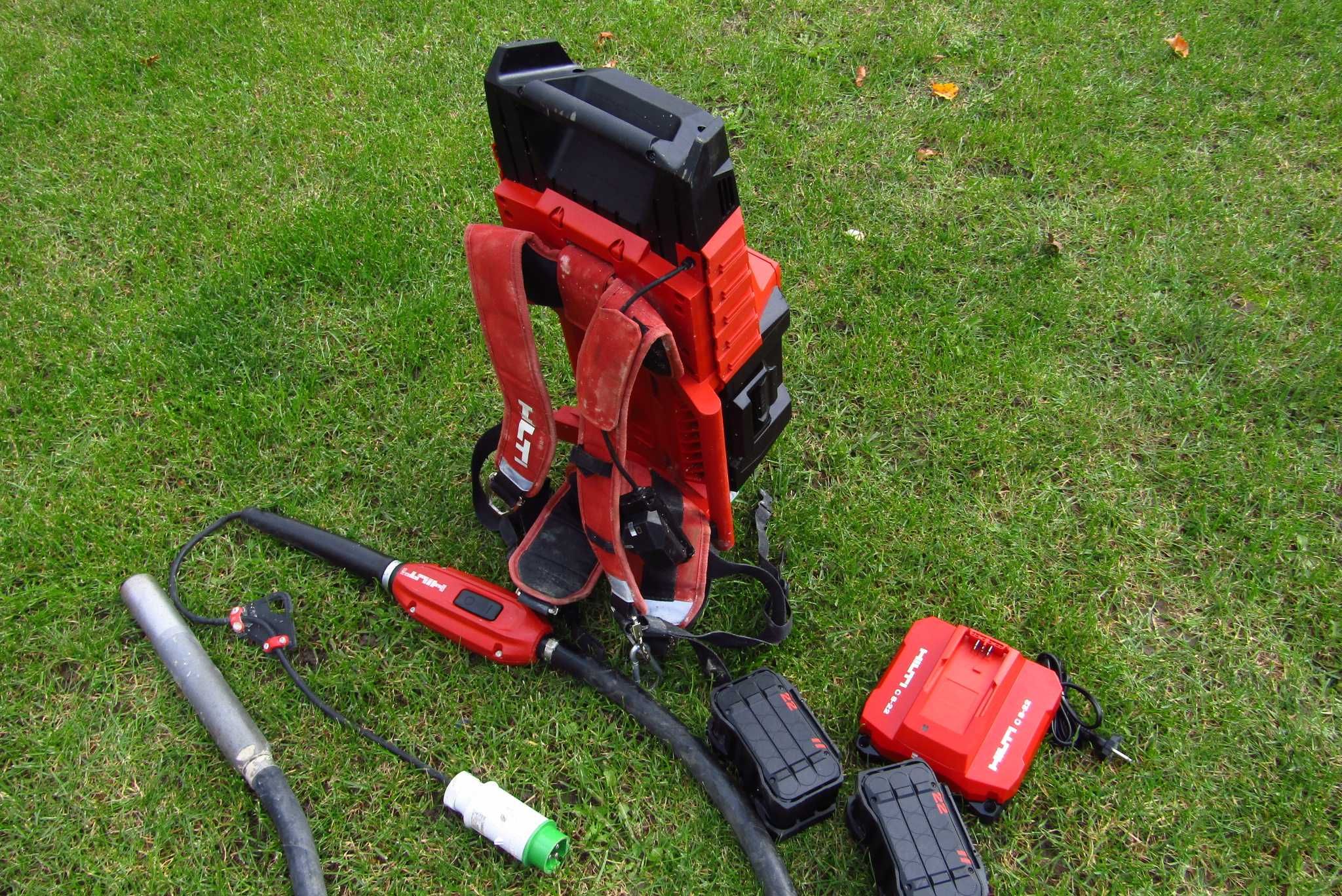 Plecakowy akumulatorowy wibrator  Buława do betonu HILTI NCV 10-22