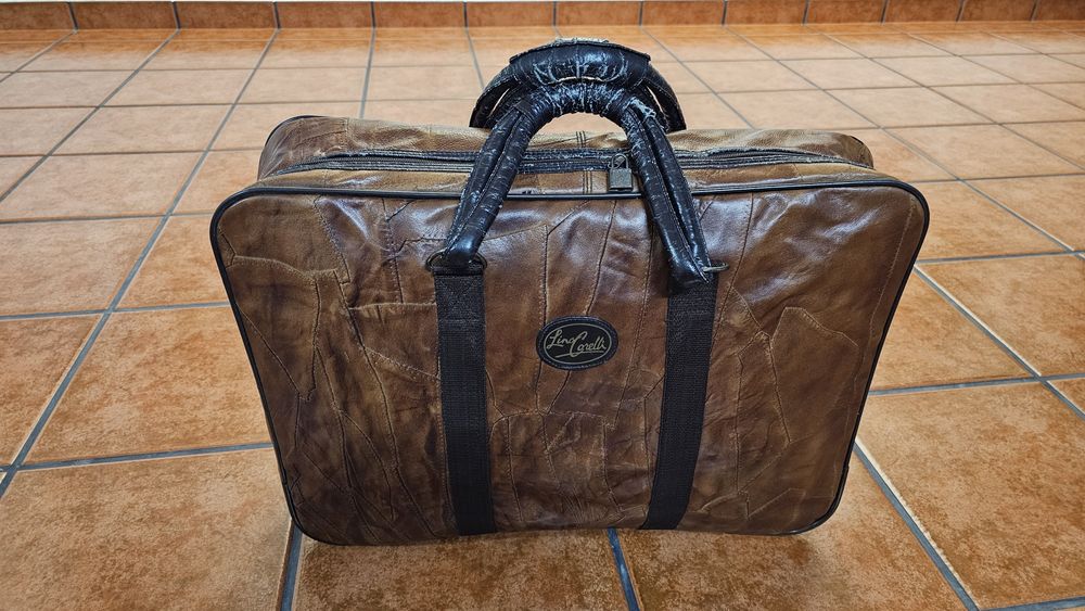 Mala de viagem em pele Lino Corelli