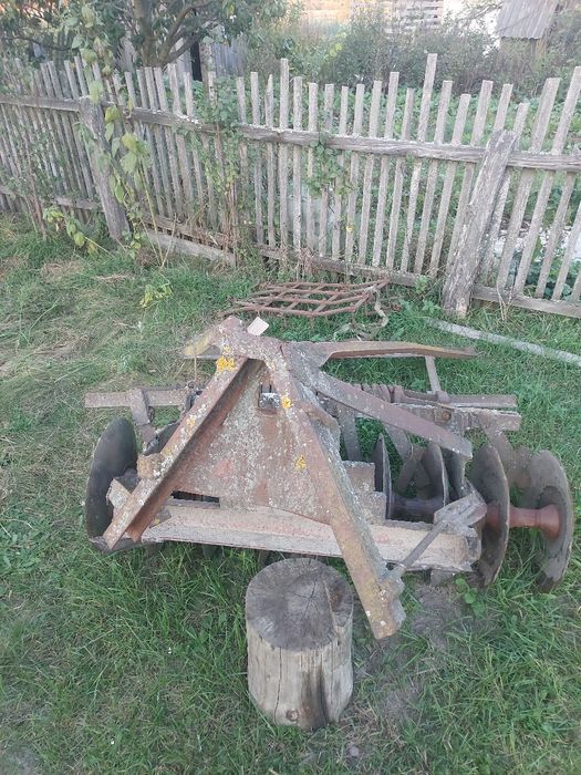 Дискова борона. Одна секція