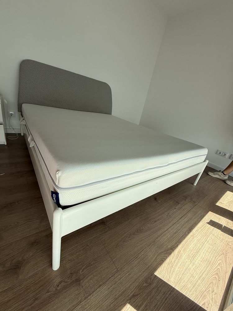 Cama ikea 160x200 com colchao emma como novos