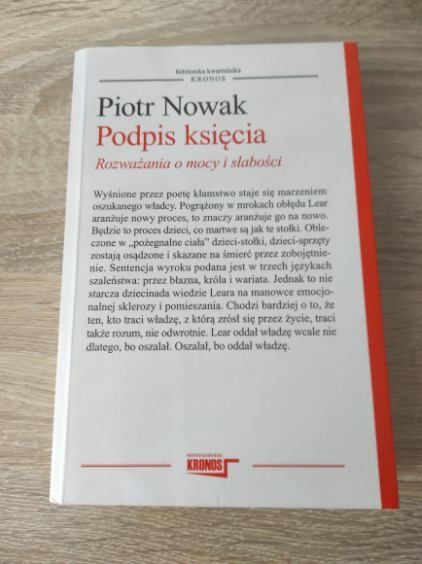 Piotr Nowak podpis księcia