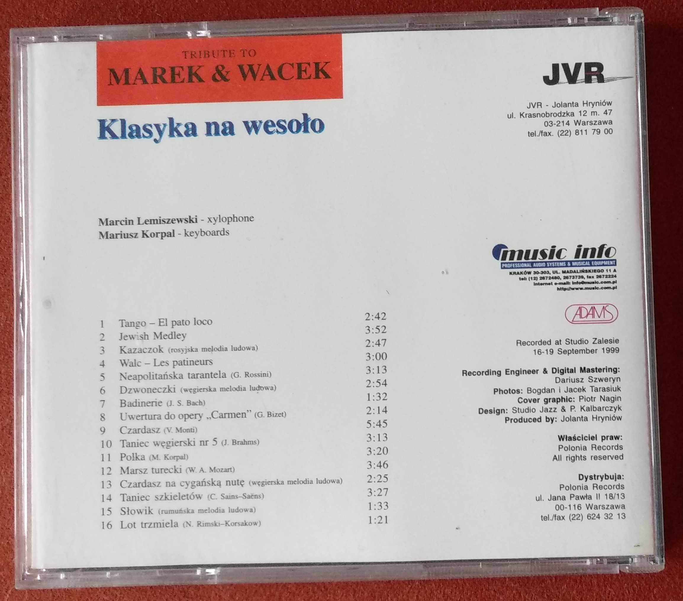 Karnawał 2001 Klasyka Wszechczasów 1CD Tańce do Białego Rana