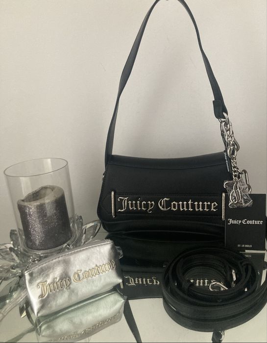 Nowa torebka torebeczka crossbody Juicy Couture + portfelik +breloczek