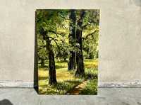 Obraz olejny na płótnie „Na skraju dębowego lasu” 50x70cm Maria Wink
