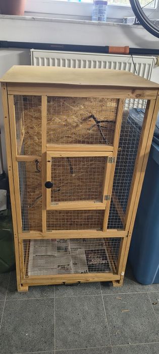 Woliera klatka na ptaki na kółkach