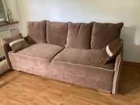 Oddam za darmo- Sofa/kanapa rozkladana dł. 205 cm/gł.90 cm/wys.75 cm