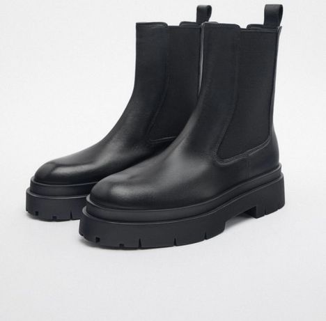 Нові шкіряні черевики ( челсі , ботинки ) Zara 36 р, 39 р, 41 р