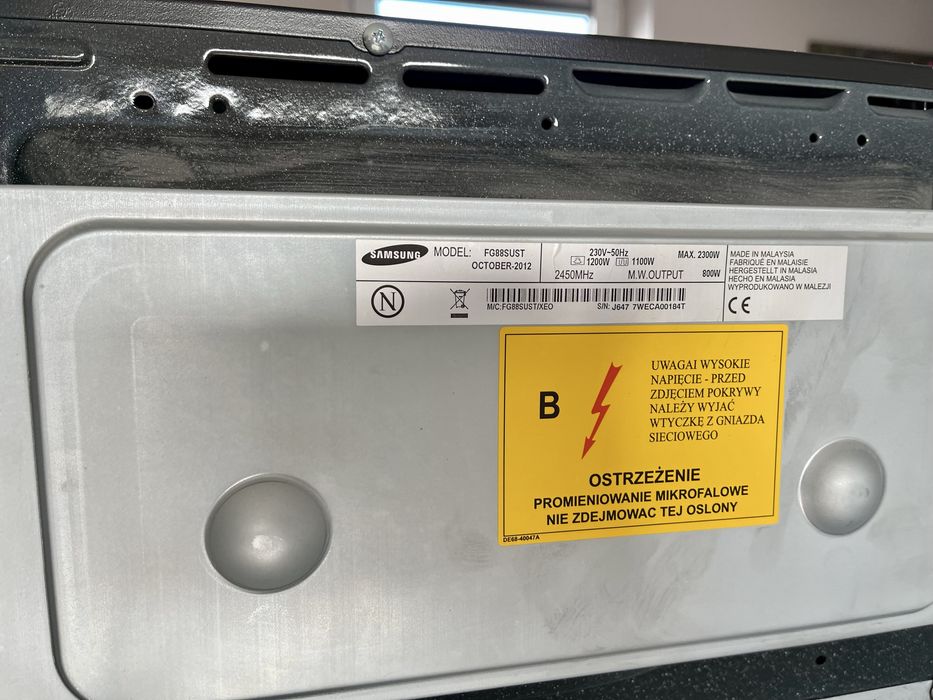 Mikrofalówka do zabudowy Samsung