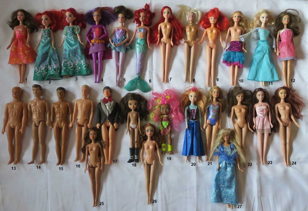 Lalka Barbie Syrenka Arielka Ken chłopak Barbie