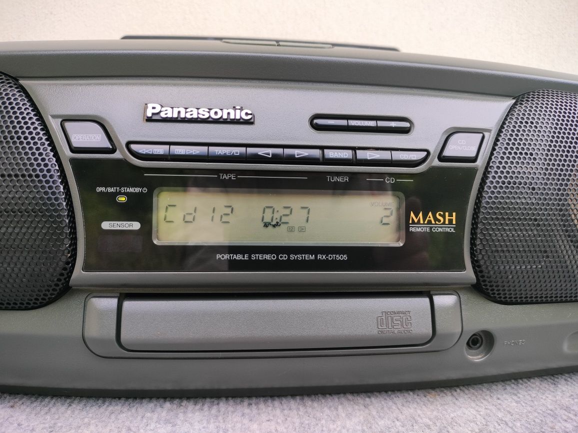 Super Panasonic Rx-dt 505, radiomagnetofon, boombox, sprawny.