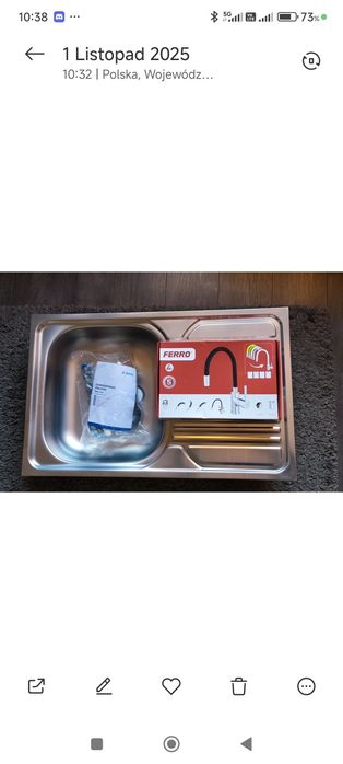 Zlewozmywak Deante dekor+syfon+bateria, do sprzedaży razem lub osobno