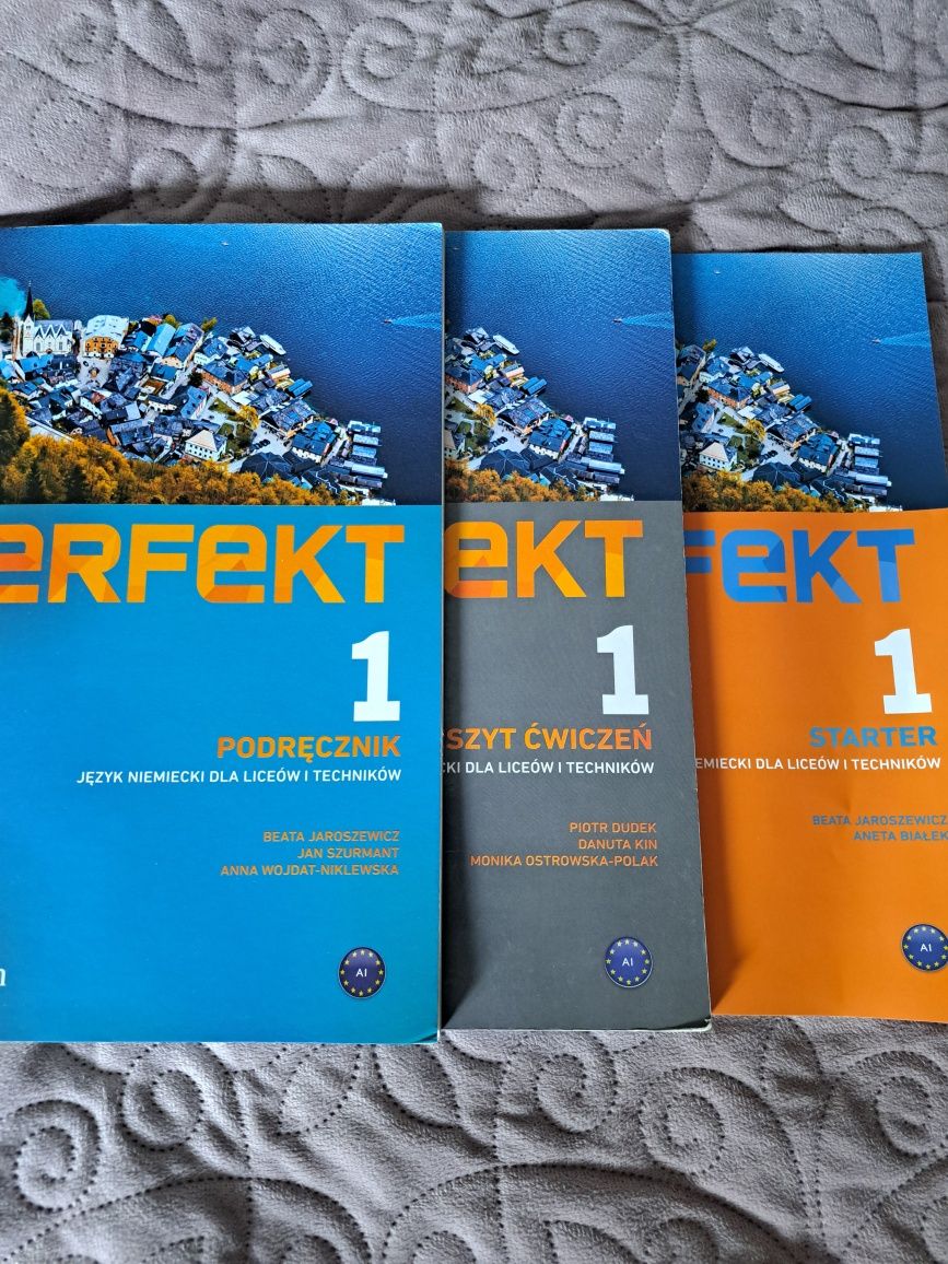Podręcznik, ćwiczenia i starter Perfekt 1 z języka niemieckiego