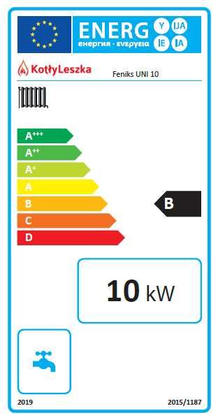 Kocioł piec c.o. 5 klasa UNI 10 kW na węgiel kotlyleszka ecodesign