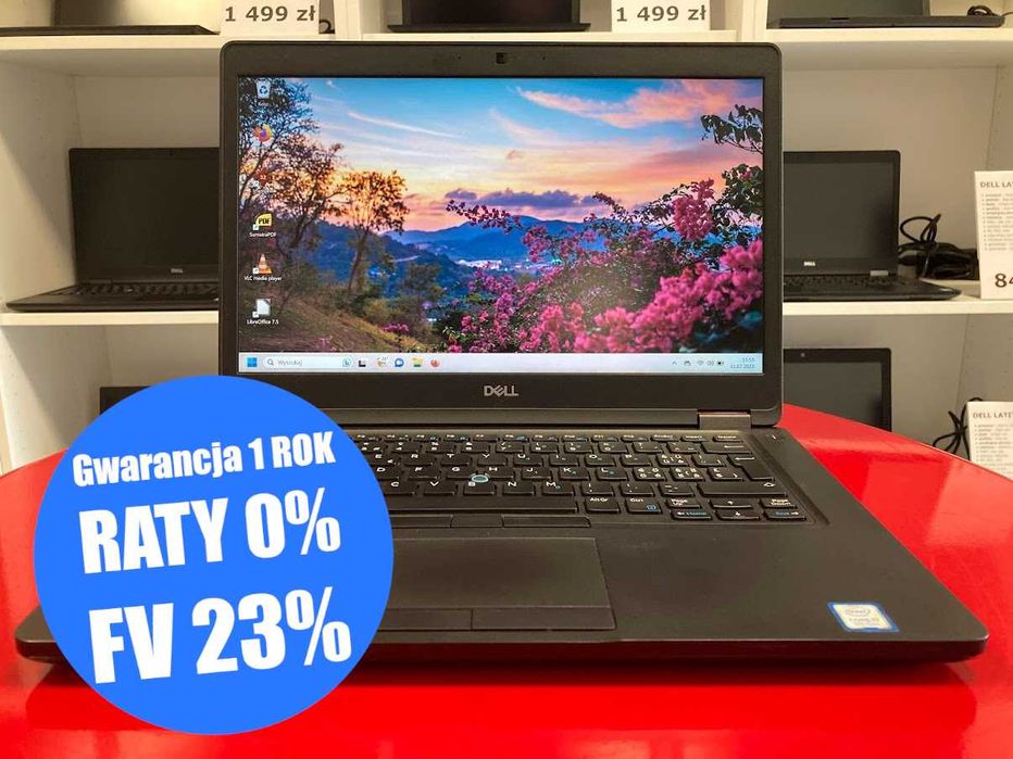 Laptop 14" Dell Latitude 5490 i5-8g 8GB Kamera SSD HDMI Win11 Klasa A