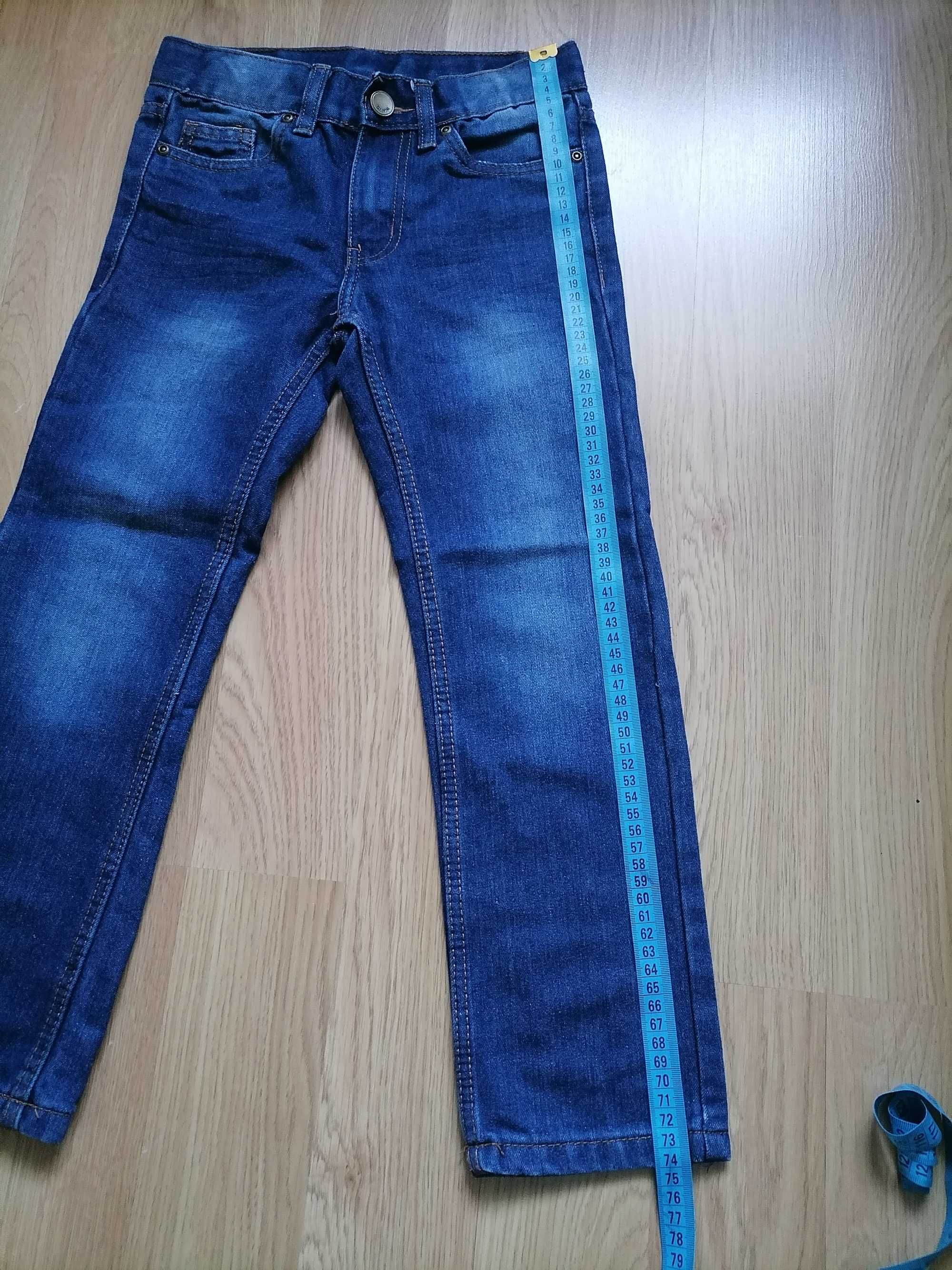 Spodnie jeans 128