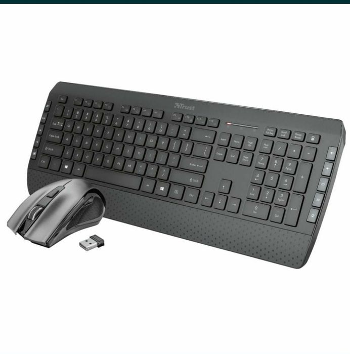 Клавиатура + Мышь Trust Tecla-2 Wireless Black