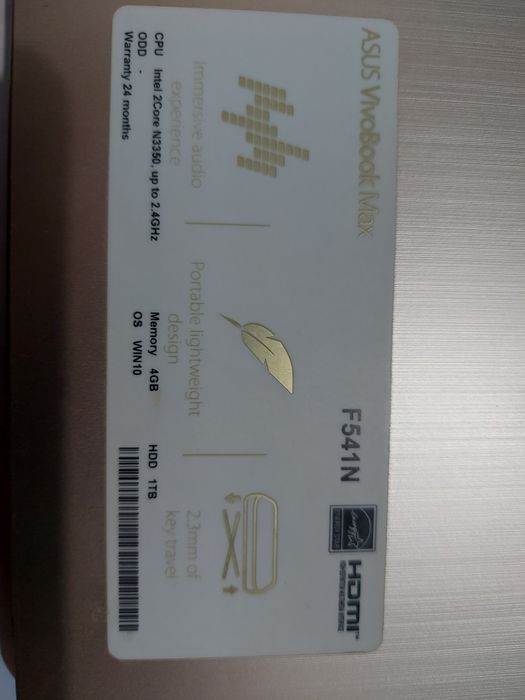 Computador portatil, ASUS Sonic Master