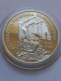 300 000 zł - 50 rocznica Powstania Warszawskiego-srebro