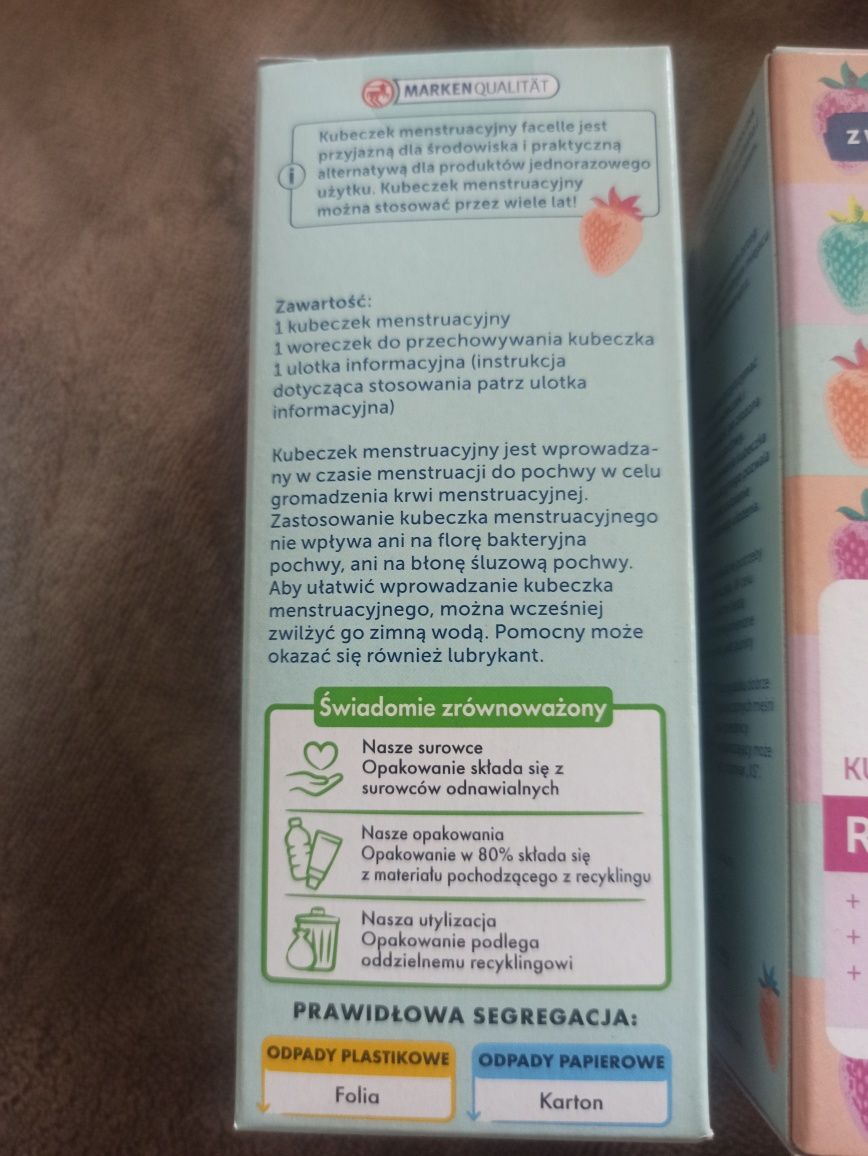 Kubeczek menstruacyjny z woreczkiemFacelle XS