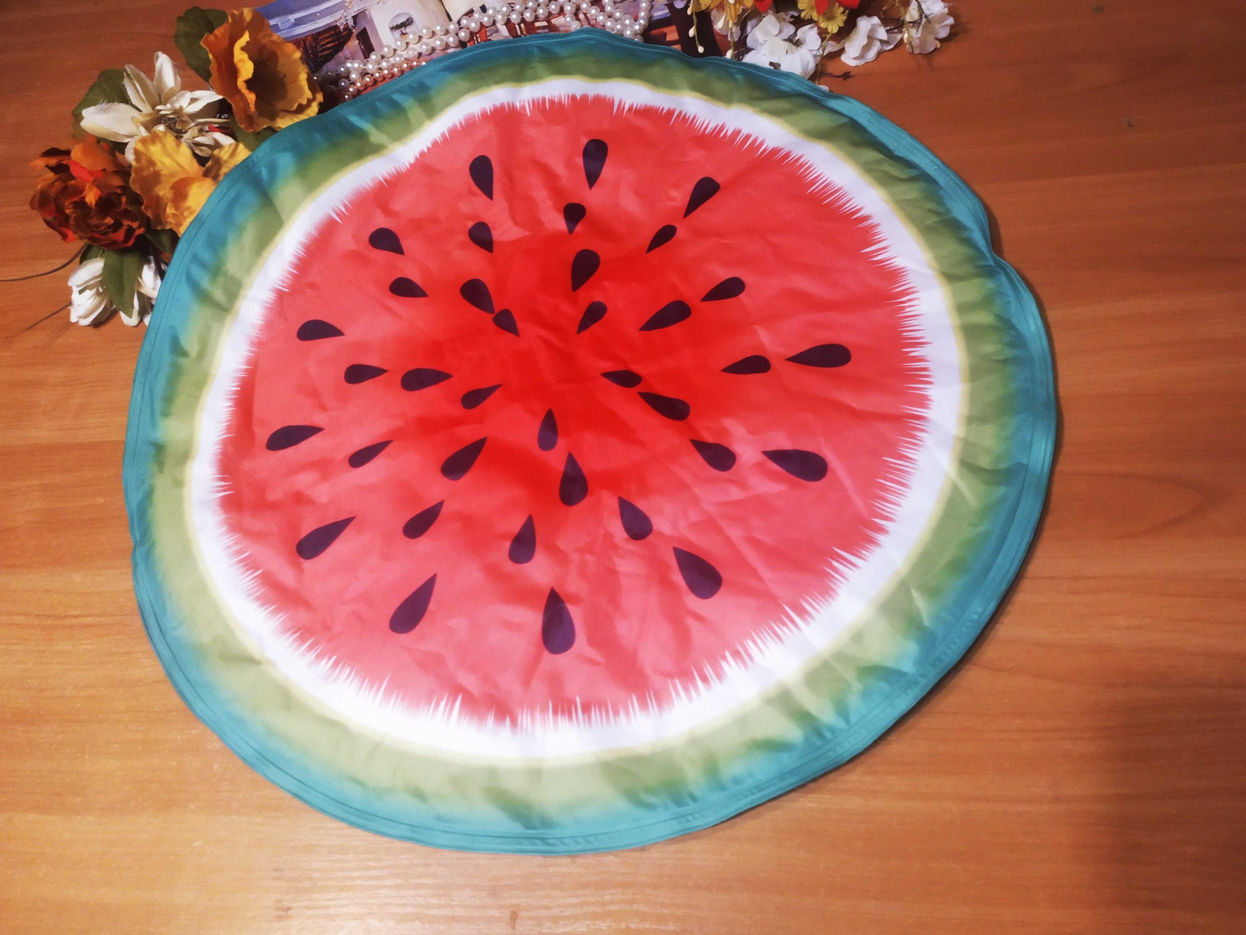 Охолоджуючий круглий килимок для котиків чи песиків Watermelon КАВУН
