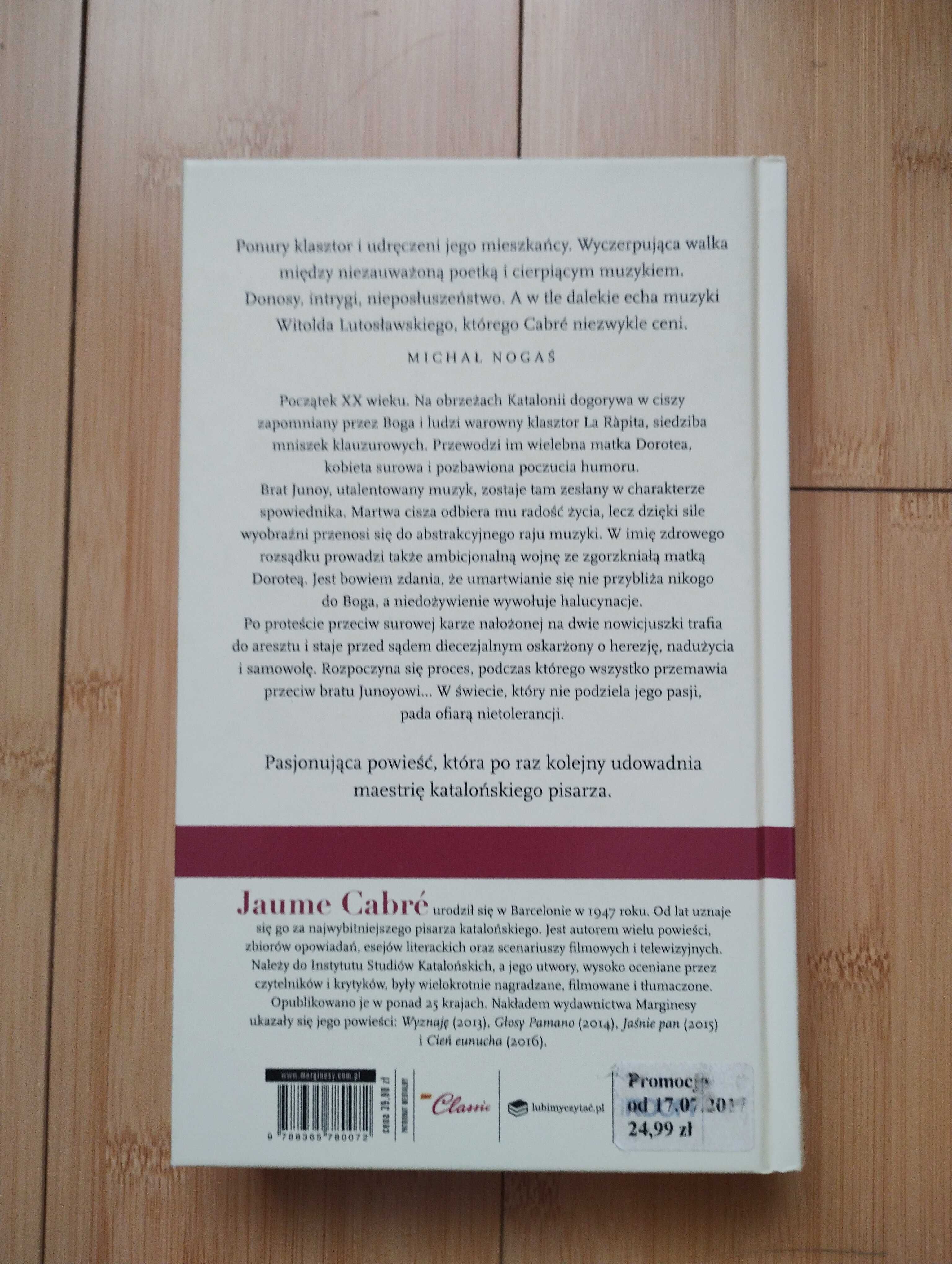 Jaume Cabre - Agonia dźwięków