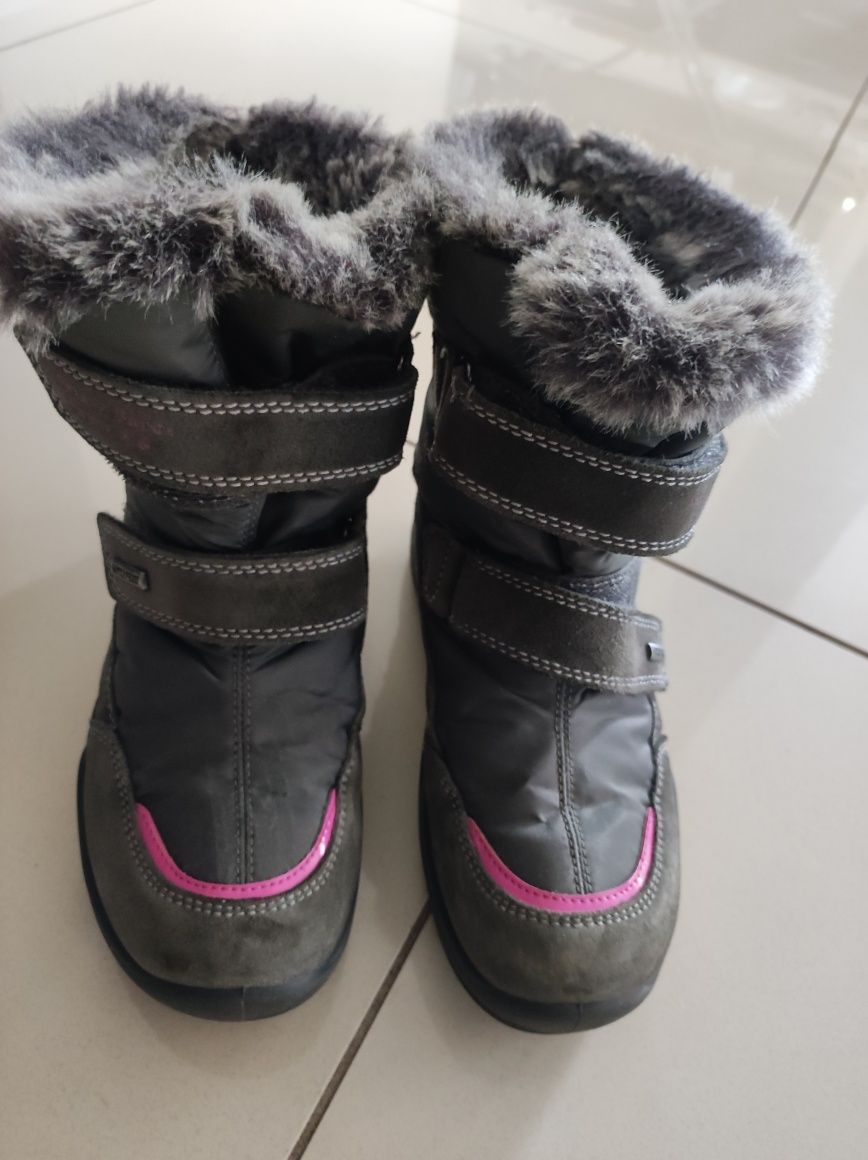 Buty zimowe, śniegowce 33 cm dla dziewczynki