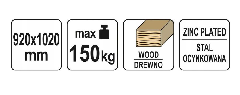 YATO STOJAK Do cięcia Piłą Łańcuchową DREWNA KOZIOŁ Składany 150KG
