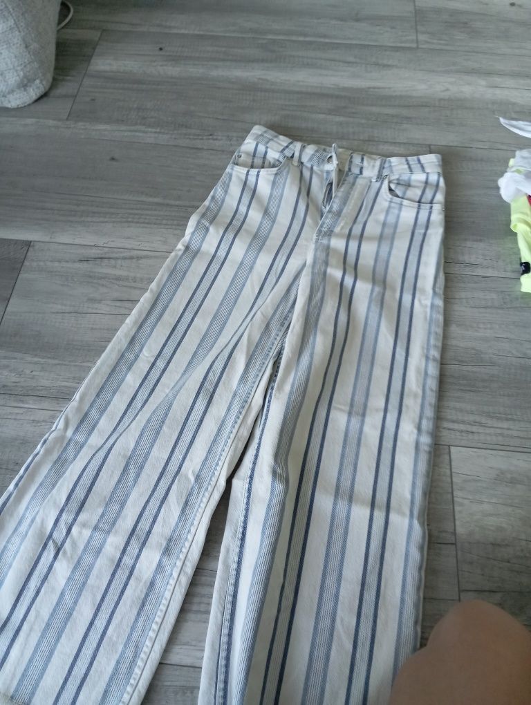 Spodnie szerokie Hm S,jak nowe/10zł