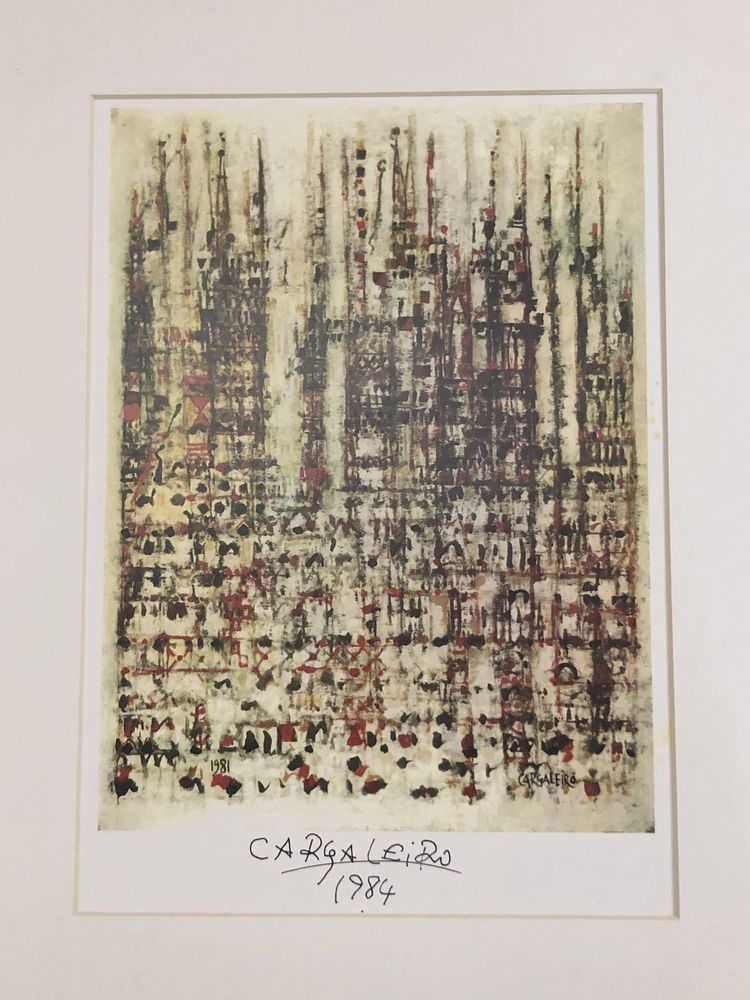 CARGALEIRO Reproduçao litográfica assinada manualmente pelo artista