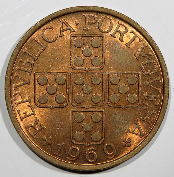 Republica Portuguesa - 1 Escudo 1969 QSoberba 2,5€