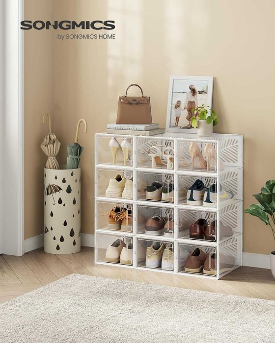 Nowe pudełka na buty / składane / przewiewne / 18szt/ organizer/ 5876!