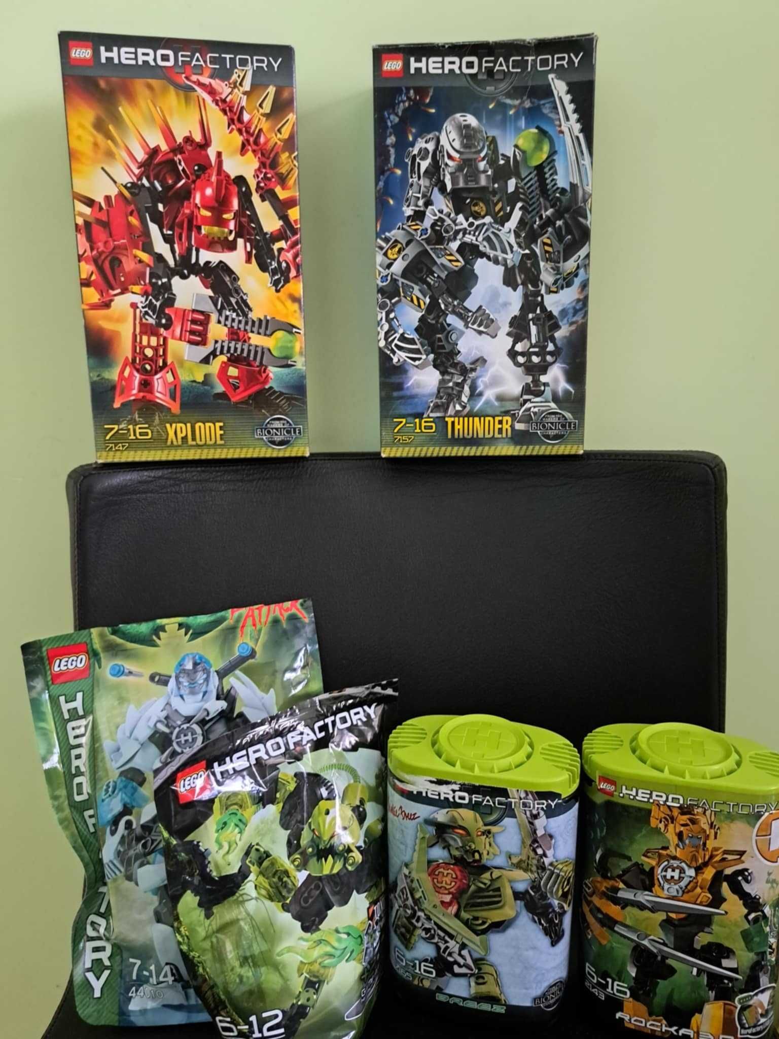 Lego Hero Factory 2143, 6201, 7147, 7157, 7165, 44010