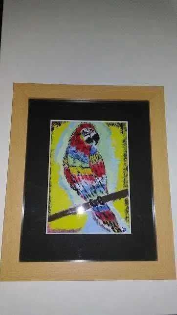 Quadro com pintura a óleo sobre tela de 17x13cm