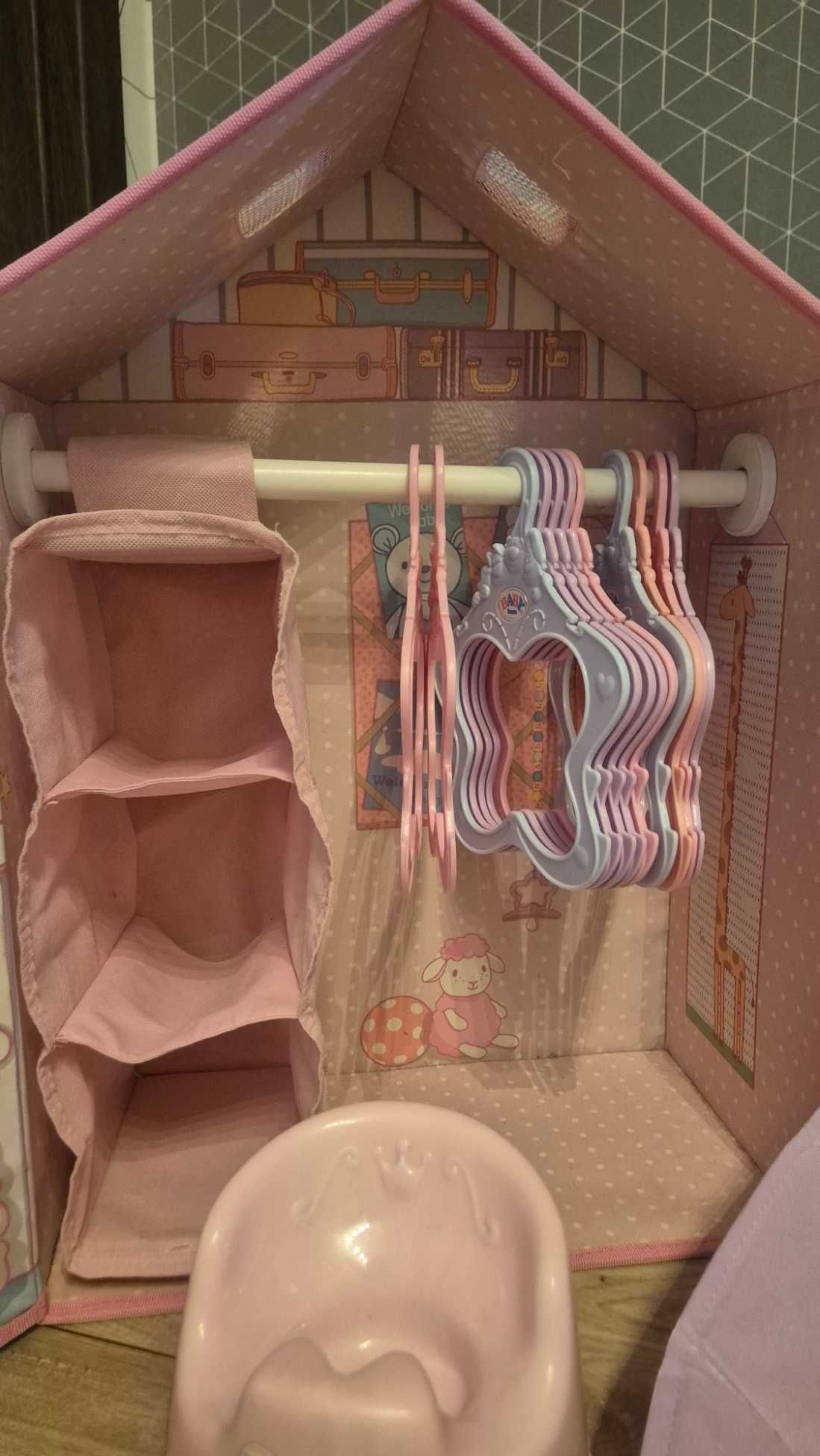 Łóżko dla lalki, sypialnia Baby Annabelle, Baby Born, domek dla lalki.