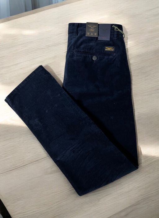 Штани чоловічі Мікровельвет / MONTANA HAMBURG ORIGINAL/ Темно - Синій