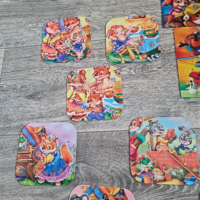 Пазлы Щенячий Патруль, Винни Пух, Машенька, машина.