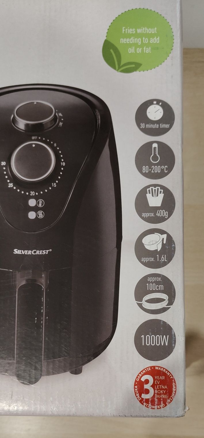 NOWA frytkownica frytownica beztłuszczowa air fryer Silvercrest