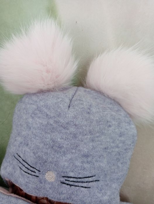 Шапка і шарф зима від 6 місяців до 1.5 року