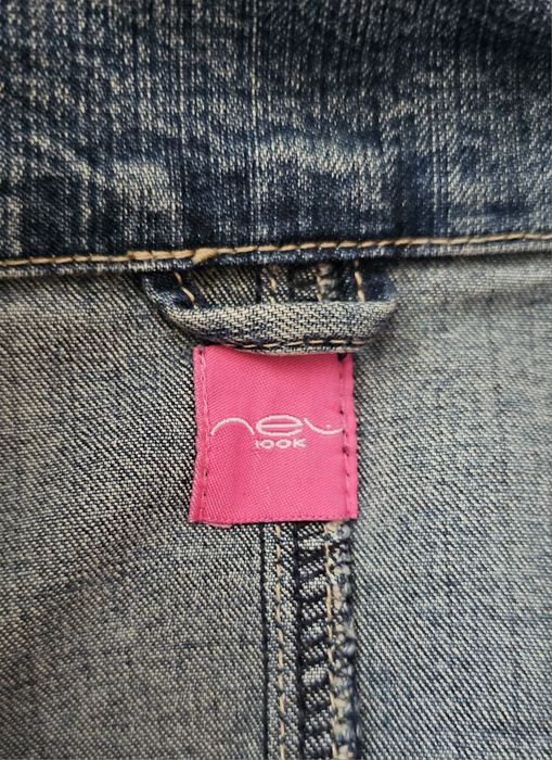 Kurtka marynarka jeansowa retro grunge y2k  vintage dowton