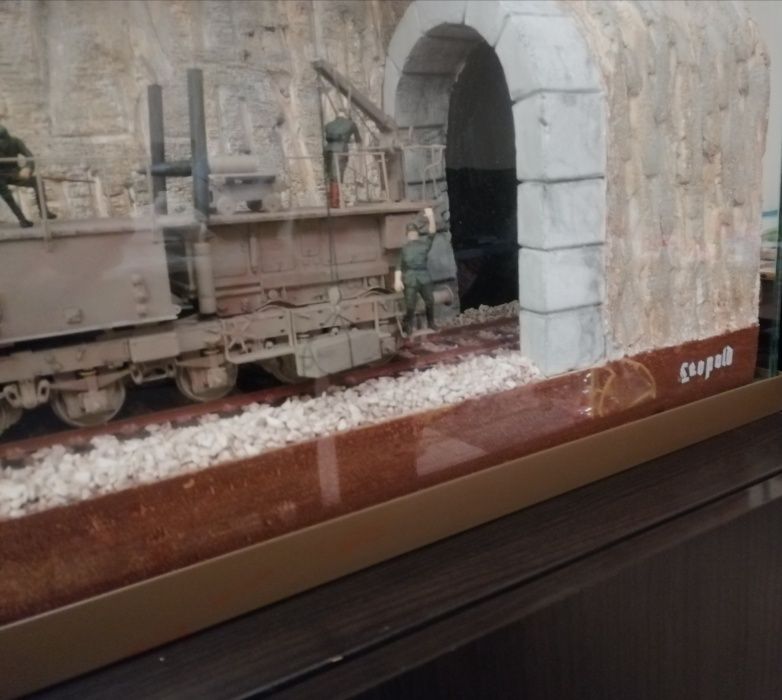 Maquete Comboio" Leopold German Railway Gun"